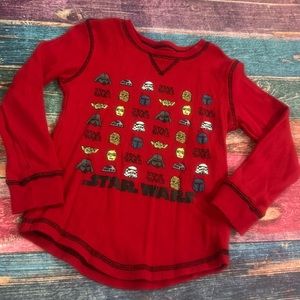 Disney Star Wars thermal shirt, size 5/6